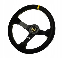 RBS Technology RBS-KZ-01+E36 Спортивне кермо RBS Technology замшеве 34/8см + наба BMW E36