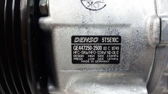 Toyota заводська комплектація DENSO 5TSE10C Компресор кондиціонера org yaris ge447250-2500