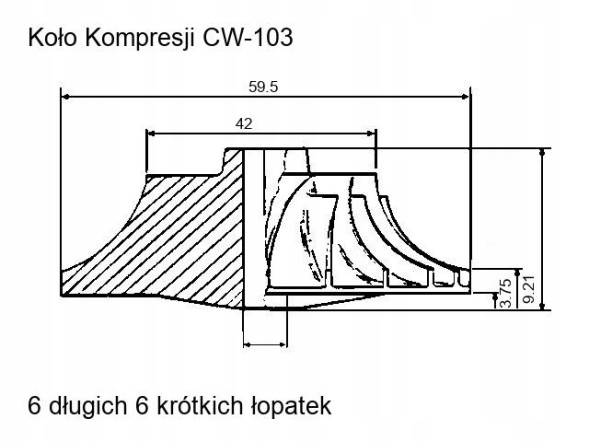 Kode KAT_KS_CHRA1613-KORAS Турбокомпресор Koras CHRA для Hino Truck 4.0 W04D 126 к.с. 786363-0004