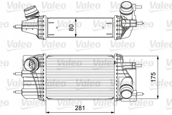 Valeo 818666 Охолоджувач повітря інтеркулер 818666 valeo