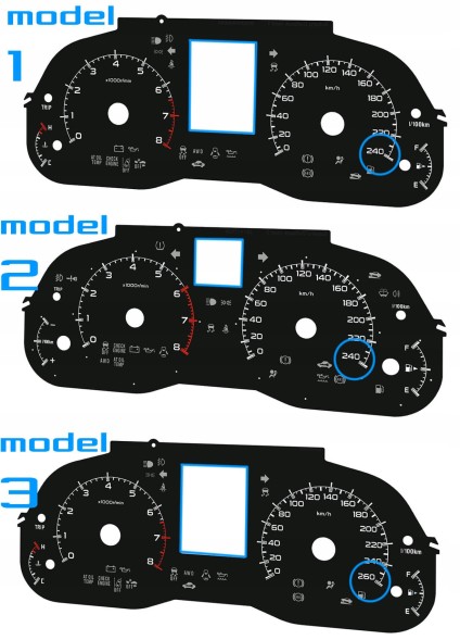Moman 0089688088524 Subaru Outback 4 IV циферблати MPH KMH