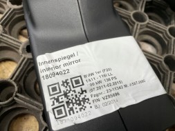 BMW OE BRAK-DANYCH-2235589 ДЗЕРКАЛО ЗАДНЬОГО ВИДУ ВНУТРІШНЄ BMW 1 F20 F21