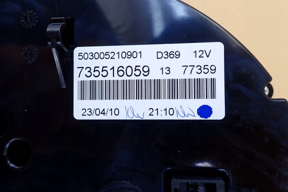 Fiat OE 735516059 735493409 735516059 735493409 NOWY LICZNIK FIAT 500 OKM 2018- OEM BENZYNA 2007- 735516059 UK ANGLIK НОВИЙ ЛІЧИЛЬНИК FIAT 500 OKM 2018- OEM БЕНЗИН 2007- 735516059 UK АНГЛІЯ