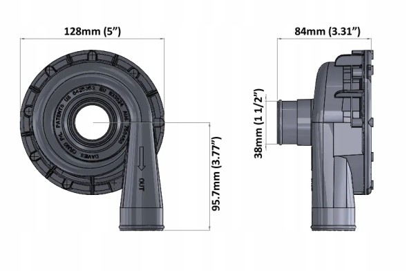 Davies Craig Комплект алюмінієвого насоса EWP115 та контролера DC8950