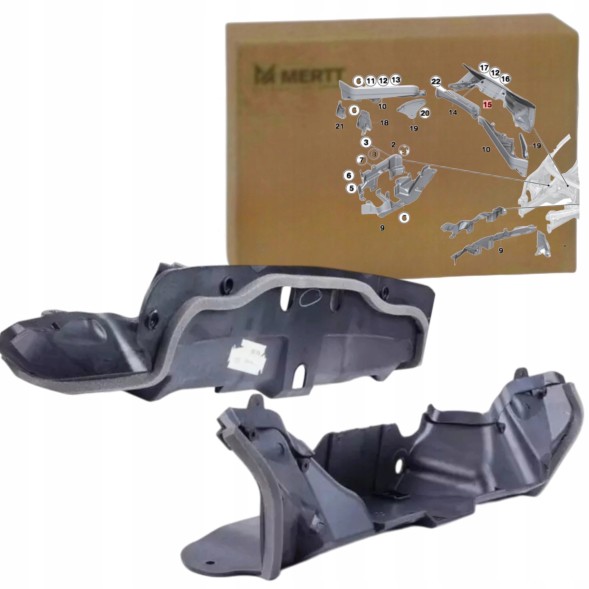 Mertt MRT-2033357 ПЕРЕГОРОДКА стіна перегородки ПІДШИБНИК 51717169422 BMW E70 E71 2006-2014