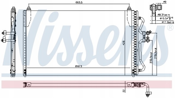 AHE 4419063 Радіатори (конденсатори) кондиціонера nissens 94731