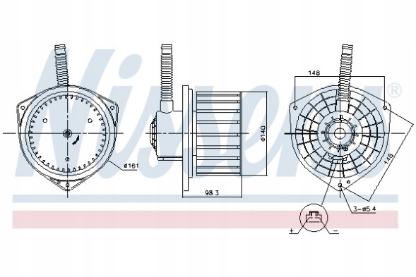 Nissens 87755 Nissens 87755 внутрішній вентилятор