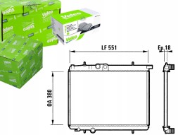 VAL732886/RS4 VALEO РАДІАТОР ОХОЛОДЖЕННЯ ДВИГУНА 1330B3 133038 1330H5 1330F