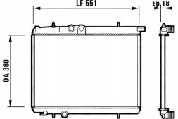 VAL732886/RS4 VALEO РАДІАТОР ОХОЛОДЖЕННЯ ДВИГУНА 1330B3 133038 1330H5 1330F