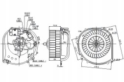 Nissens NIS87100/RS1 Вентилятор ниссенс 742740n 7327401 ms8622