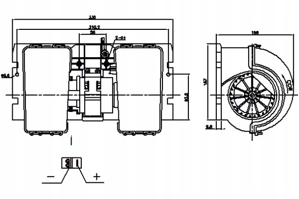 Nissens 87790 Вентилятор повітродувки 24v daf lf 45 lf 55 rvi kerax midlum преміум 2