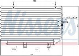 Nissens 94816 Конденсатор радіатора кондиціонування повітря 94816 nissens