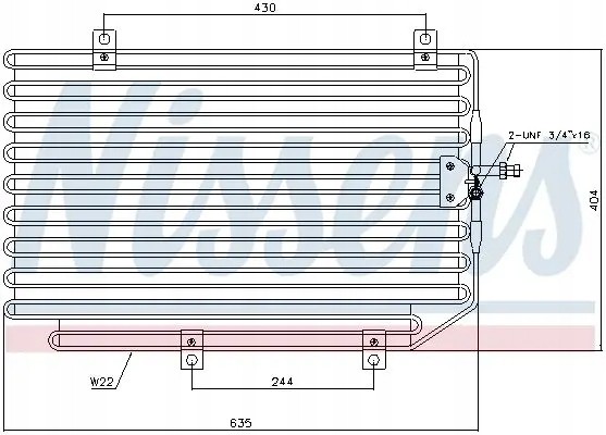 Nissens 94816 Конденсатор радіатора кондиціонування повітря 94816 nissens