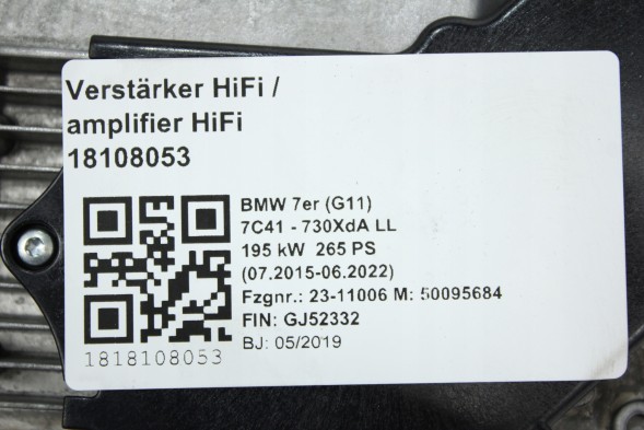 BMW OE 9858036 5B44D47 5A9BFA5 5A923E3 5A86490 5A7DDA2 5A78627 5A758E0 5A73336 5A55AE7 5A57045 5A4CE63 5A47591 5A3AF34 5A2D564 Підсилювач антени DAB21 MID для BMW F40, G20, G30, G60, G11, G15, U11, G01, G02, G05, G06, X7