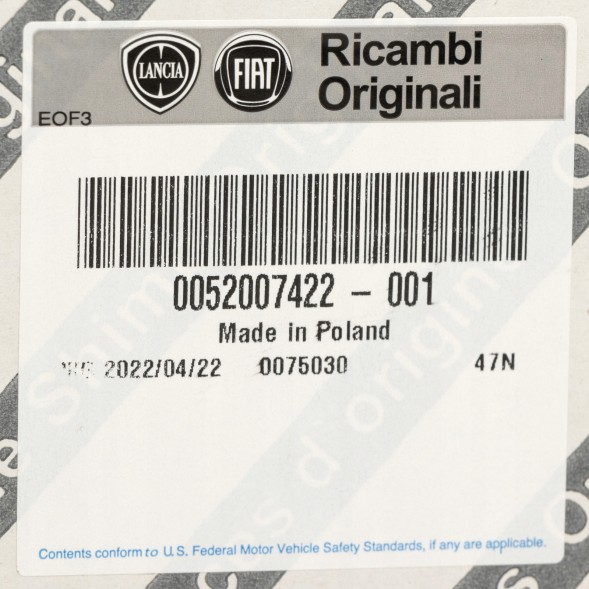 Fiat OE ЛАМПА ЗАДНЯ ФІАТ 500 52007422 81590201 Л/П