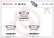 P28072 BREMBO Комплект гальмівних колодок з 4 шт дисків
