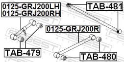 TAB 479 FEBEST Сайлентблок