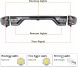 EDA Parts 31K191MH mhm Задні фари blend set Led Neon Tuning чорно-білі Dodge Durango Lift 2014