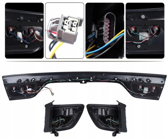EDA Parts 31K191MH mhm Задні фари blend set Led Neon Tuning чорно-білі Dodge Durango Lift 2014