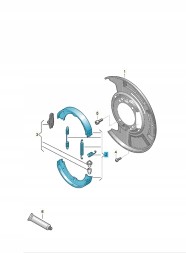 Volkswagen OE 2N0698525A Комплект гальмівних колодок з накладками ASO VW