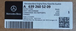 Mercedes-Benz OE A6392605209 ВИБІРКА ЛІВАРОК ПЕРЕДАЧ MERCEDES VITO W639