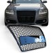 Китай Audi A6 C6 Plaster Miodu Grill Atrapa Zderzaka Решітка радіатора Audi A6 C6 2004-2008 "Стільники" Чорний Глянець RS Накладка на бампер