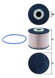 KX331D MAHLE ORIGINAL Фільтр палива