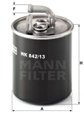 WK 842 13 MANN FILTER Фільтр палива