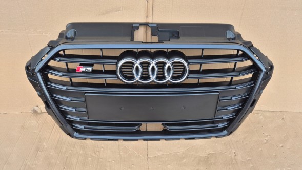 Audi OE GRILL AUDI S3 8V LIFT 2016-2020 POD RADAR ACC WERSJA BLACK Муляж решітки радіатора GRILL Audi S3 8V LIFT 16-20 з радаром OE 8V3853651AE!