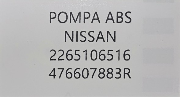 Nissan OE НОВИЙ ОРИГІНАЛЬНИЙ НАСОС ABS DACIA / RENAULT / NISSAN - 476607883R