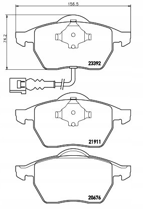 Sieger SIG51403 Комплект гальмівні диски 288мм + колодки volkswagen golf vi 2008-2012