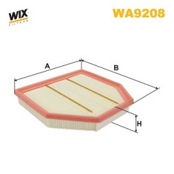 WA9208 WIX FILTERS Фільтр повітряний