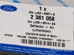 Ford OE LJ6B-8314-BB Air guide lower kuga escape usa 20- oe