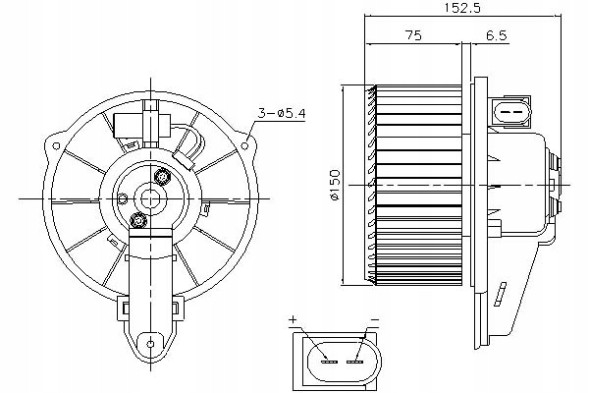 Nissens NIS87221/RS1 Вентилятор ниссенс 5991175 v15031920