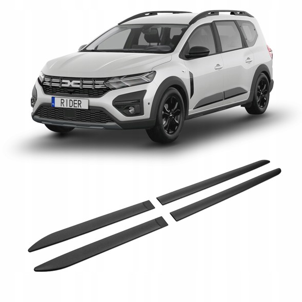 RIDER RD-F-70 Бічні молдинги дверей захисні накладки на кузов для DACIA JOGGER 2022-