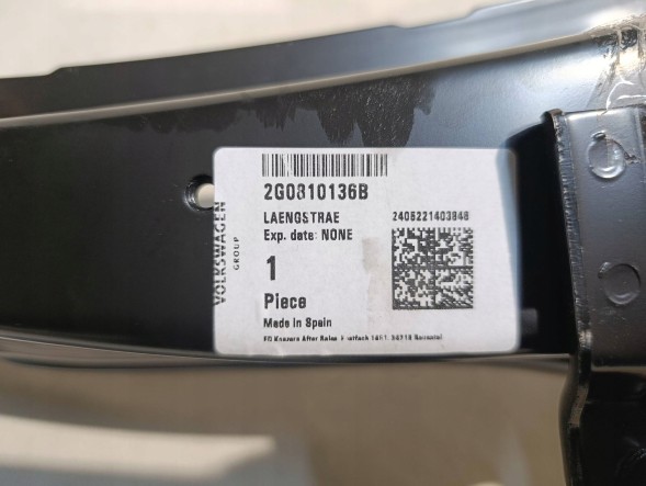 Volkswagen OE ПОСИЛЕННЯ ЛОНЖЕРОНУ АРКИ КОЛЕСА VW POLO 2G 2G0810136B