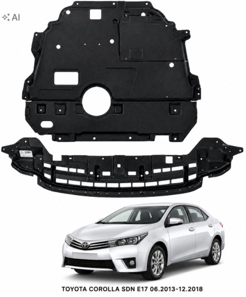 PC 83292233493 ЗАХИСТ ДВИГУНА ПІД ДВИГУН БАМПЕР TOYOTA COROLLA SDN E17 06.2013-2018 МІЦНИЙ