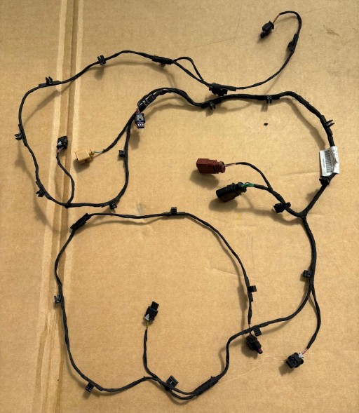 Audi OE Nowa Instalacja Wiązka Zderzaka Tył Tylnego 83F971104AA Q3 83A OEM 6xPDC Нова проводка бампера заднього 83F971104AA AUDI Q3 83A OEM
