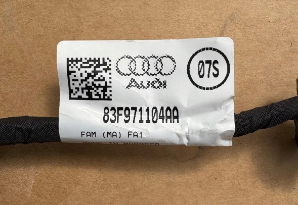 Audi OE Nowa Instalacja Wiązka Zderzaka Tył Tylnego 83F971104AA Q3 83A OEM 6xPDC Нова проводка бампера заднього 83F971104AA AUDI Q3 83A OEM