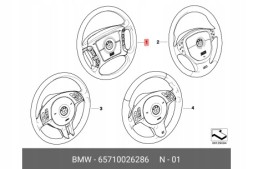 BMW OE Подушка безпеки на кермі BMW E39 ORIGINAL NEW 65710026286