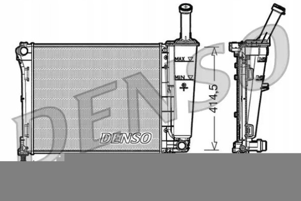 Denso DRM09161 Охолоджувач води drm09161 denso fiat ford 500 ка ii
