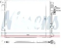 Nissens 940594 Осушувач кондиціонера радіатора охолоджувача