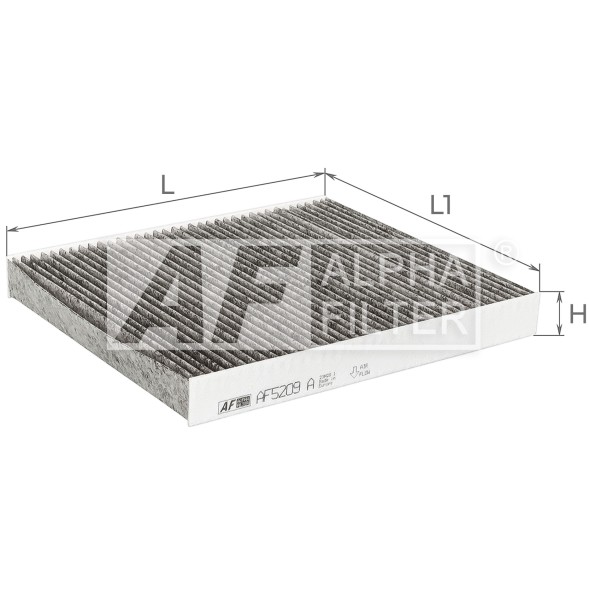 AF5209a ALPHA FILTER Фільтр салону