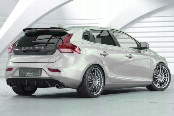 Китай Spoiler Lotka Volvo V40 Спойлер Volvo V40 Чорний Блиск Накладка Задній Лоток Спойлер