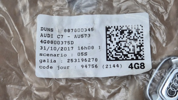 Audi OE GROTY KLUCZYKI WKŁADKI ZAMKA AUDI A7 C7 4G8 KOŃCÓWKA D Ключі серцевини замка КОМПЛЕКТ Ремкомплект Audi A7 C7 4G OE 4G8800375D
