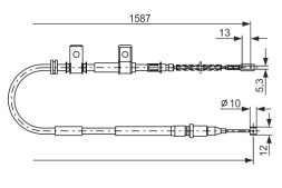 1987477717 BOSCH Трос гальма
