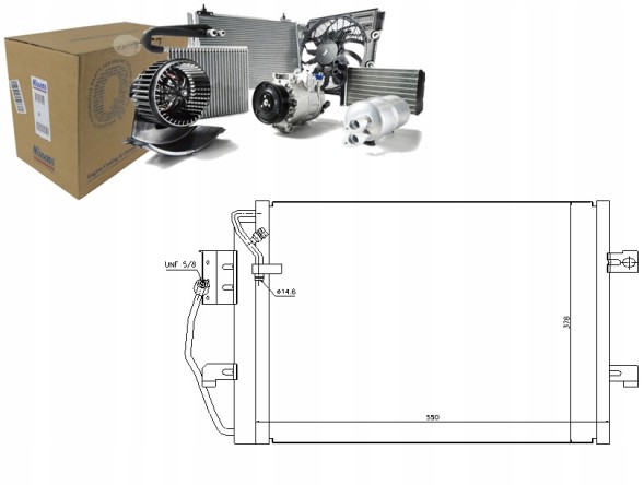 Nissens PRO/94373 NIS Конденсатор кондиціонера mercedes a (w168) 1.4-1.9 0 + асистент зіткнення #34