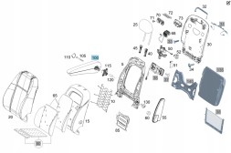 Mercedes-Benz OE A44797030009D88 ПІДЛОКІТНИК РОЗКЛАДНИЙ МЕРСЕДЕС VКЛАС VITO
