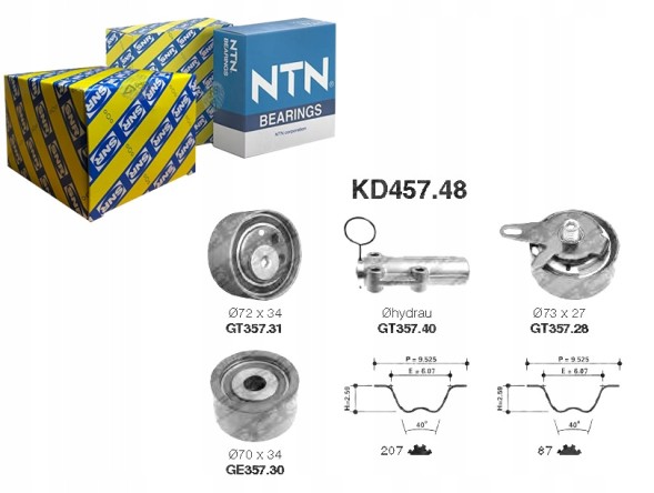 SNR KD457.48 Комплект грм з ремінцем snr kd457.48