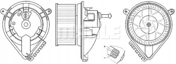 Mahle AB 271 000S Повітродувний вентилятор припливу ab 271 000s mahle